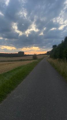 Schöner Weg zum Spazieren gehen 