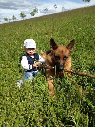 unser Kleiner mit seiner Epona