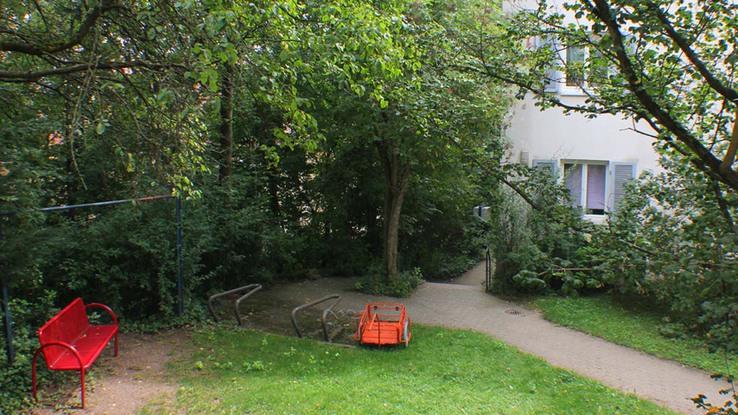 Garten vor der Wohnung